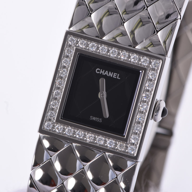 香奈儿（Chanel）香奈儿表圈钻石Matasse H0489女士SS手表石英黑色表盘排名二手Ginzo