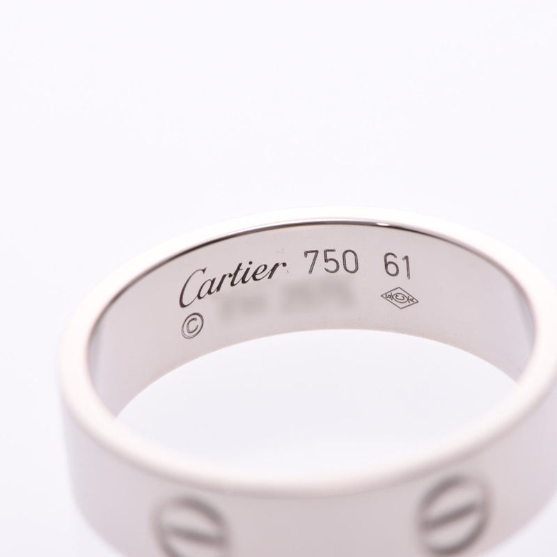 CARTIER love ring #61 No. 20.5 unisex K18WG ring/ring A rank used Ginzo