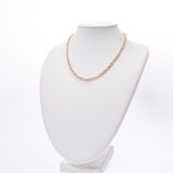 BVLGARI Bvlgari Bvlgari Bvlgari Bvlgari Bvlgari chain unisex K18YG necklace a rank used silver jewelry