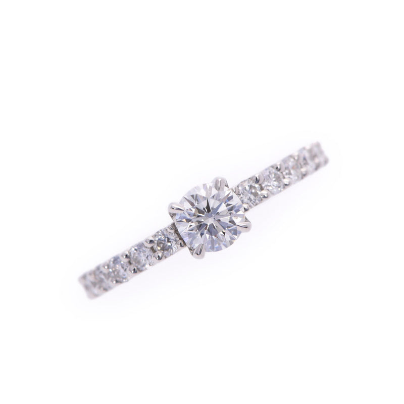 LAZARE Lazare Diamond 0.46ct F-SI1 0.39ct No. 10 Ladies Pt950 Platinum Ring/Ring A Rank Used Ginzo