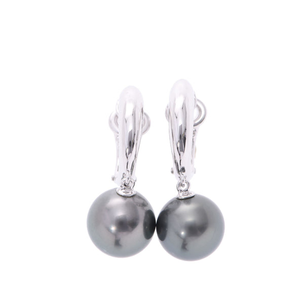 TASAKI Tasaki pearl Lady's K18WG earrings A rank used silver storehouse