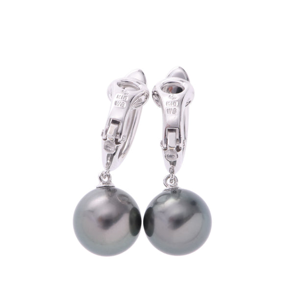 TASAKI Tasaki pearl Lady's K18WG earrings A rank used silver storehouse