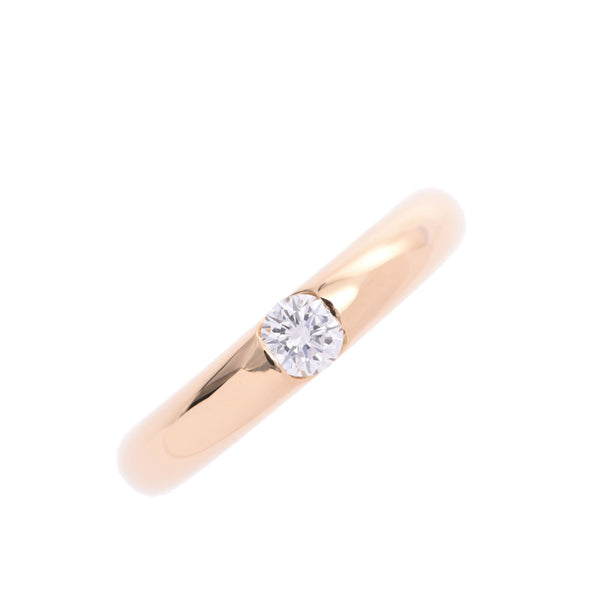 CARTIER Ellipse Ring Diamond 0.25ct #48 No. 8 Ladies K18YG Ring/Ring A Rank Used Ginzo