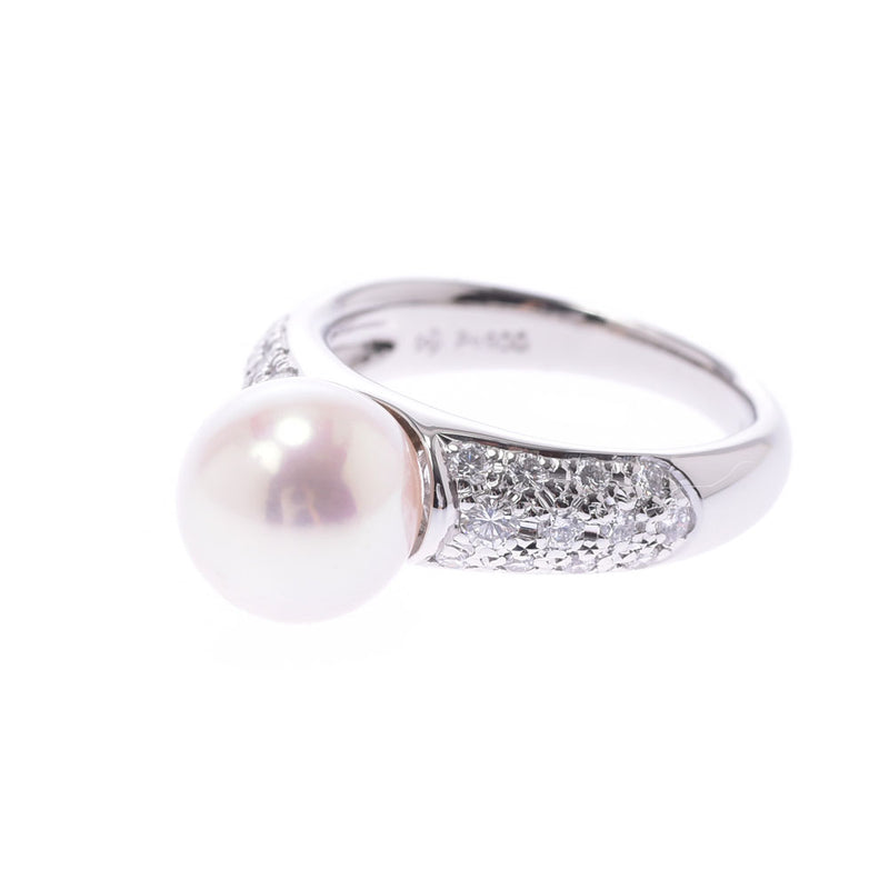 Tasaki pearl ring 0.41 CT #10 ladies Pt900 platinum ring-ring No
