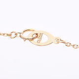 Christian Dior Christian Dior Ribbon Motif Diamond 0.25ct Ladies K18YG Necklace A Rank Used Ginzo