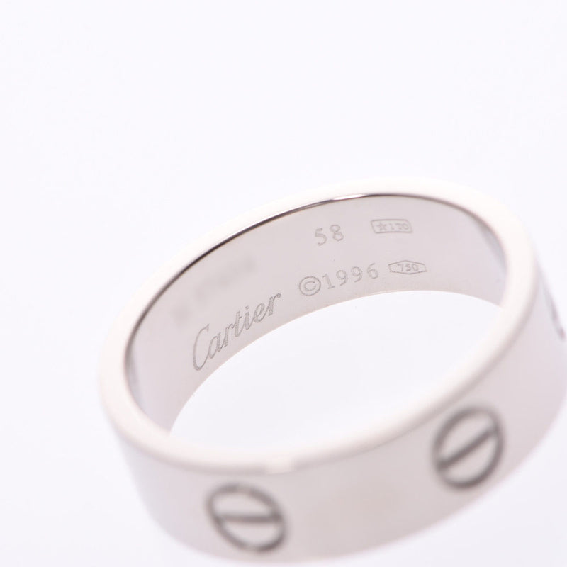 CARTIER Cartier Love Ring #58 No. 17 Unisex K18WG Ring/Ring A Rank Used Ginzo