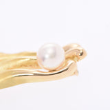 Others Pearl Chrysoberyl Cat's Eye 0.32ct Cat Motif Ladies K18 Brooch AB Rank Used Ginzo