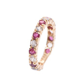 Other No. 9 Women's K18YG/Ruby/Sapphire Ring Ring A Rank Used Ginzo