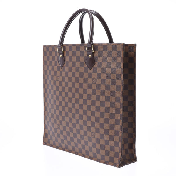 LOUIS VUITTON Louis Vuitton Damier Sachs PRA new brown N41225 unisex tote bag a-ranked second-hand silver