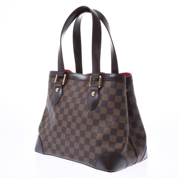 LOUIS VUITTON ルイヴィトン ダミエ ハムステッドPM ブラウン N51205 レディース ハンドバッグ Aランク 中古 銀蔵