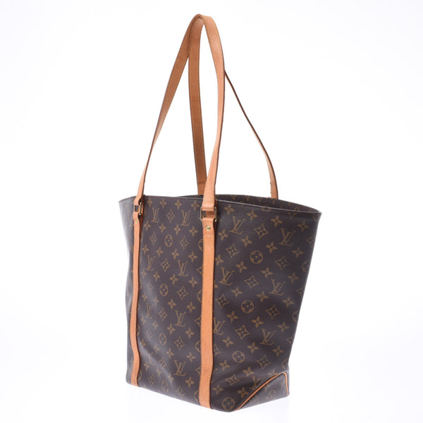 LOUIS VUITTON ルイヴィトン モノグラム サックショッピング ブラウン M51108 ユニセックス ハンドバッグ Bランク 中古 銀蔵