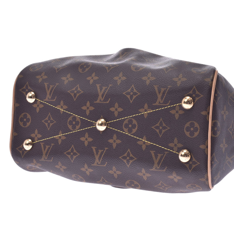 LOUIS VUITTON Louis Vuitton monogram Tivoli PM brown M40143 Lady's handbag A rank used silver storehouse