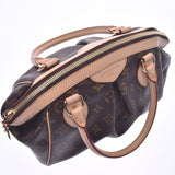 LOUIS VUITTON Louis Vuitton monogram Tivoli PM brown M40143 Lady's handbag A rank used silver storehouse