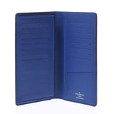 LOUIS VUITTON Louis Vuitton Taiga Portofeuil Blazer Blue M30559 Men's Long Wallet A Rank Used Ginzo