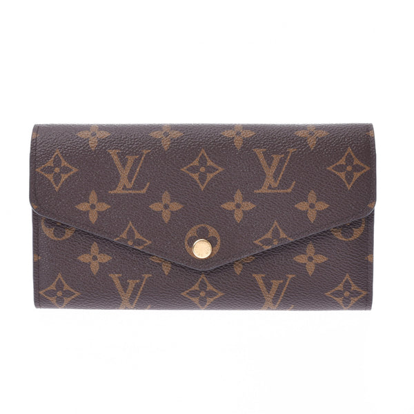 LOUIS VUITTON ルイヴィトンモノグラムポルトフォイユサラブラウン M60531 unisex long wallet A rank used silver storehouse