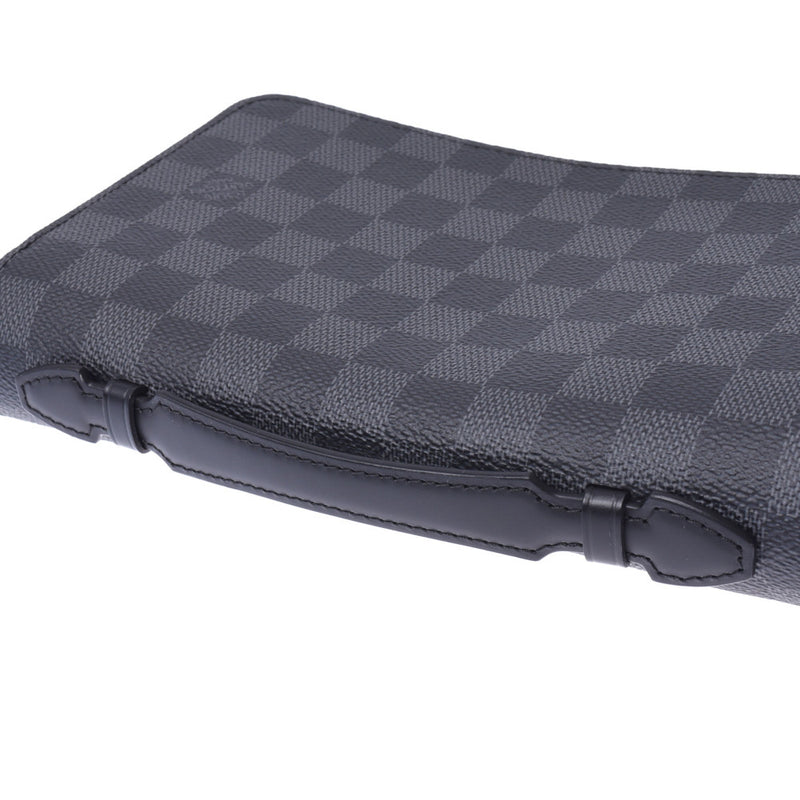 LOUIS VUITTON Louis Vuitton Damier Graphite Zippy XL Black/Gray N41503 Men's Long Wallet A Rank Used Ginzo