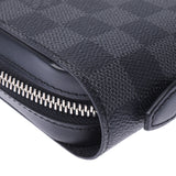 LOUIS VUITTON Louis Vuitton Damier Graphite Zippy XL Black/Gray N41503 Men's Long Wallet A Rank Used Ginzo