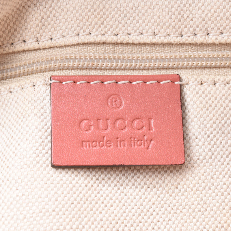 GUCCI グッチ GGキャンバス スーキー 2WAYバッグ ディアマンテ ベージュ/ピンク系 247902 レディース キャンバス/カーフ ハンドバッグ ABランク 中古 銀蔵