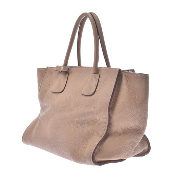 PRADA Prada 2WAY bag beige gold metal fittings BN2626 ladies calf handbag B rank used Ginzo