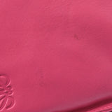 30 LOEWE Loewe flamenco pink lady sheepskin shoulder bag AB rank used silver storehouse