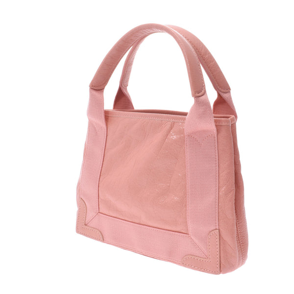 巴黎世家巴黎世家米色手提包XS2WAY袋粉红色女士围巾手提包a级用银