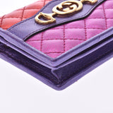GUCCI Gucci Compact Wallet Interlocking G Horsebit Metallic Multicolor Gold Bracket 536353 Women's Calf Folded Wallet Unused Ginzo