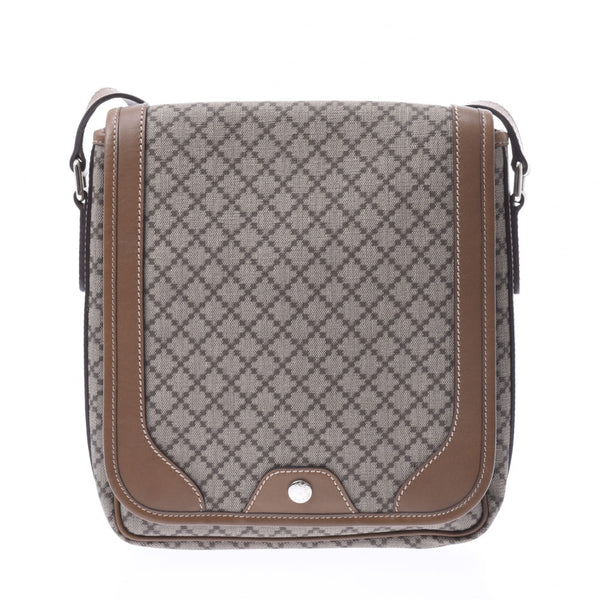 GUCCI Gucci Diamante Brown 295679 Unisex PVC/Calf Shoulder Bag A Rank Used Ginzo