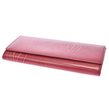 CARTIER Cartier happy Bath D red unisex patent leather long wallet AB rank used silver storehouse
