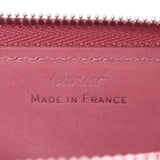 CARTIER,Cartier,生日快乐,粉红色,女士们,Patentrezer,两个折叠钱包,A级,使用银器。
