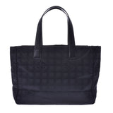 CHANEL New Travel Line Tote MM Black Unisex Nylon/Leather Tote Bag A Rank Used Ginzo