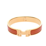 HERMES Hermes click crack PM bangle orange gold metal fittings unisex GP bracelet A rank used silver storehouse