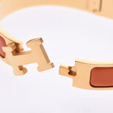 HERMES Hermes click crack PM bangle orange gold metal fittings unisex GP bracelet A rank used silver storehouse