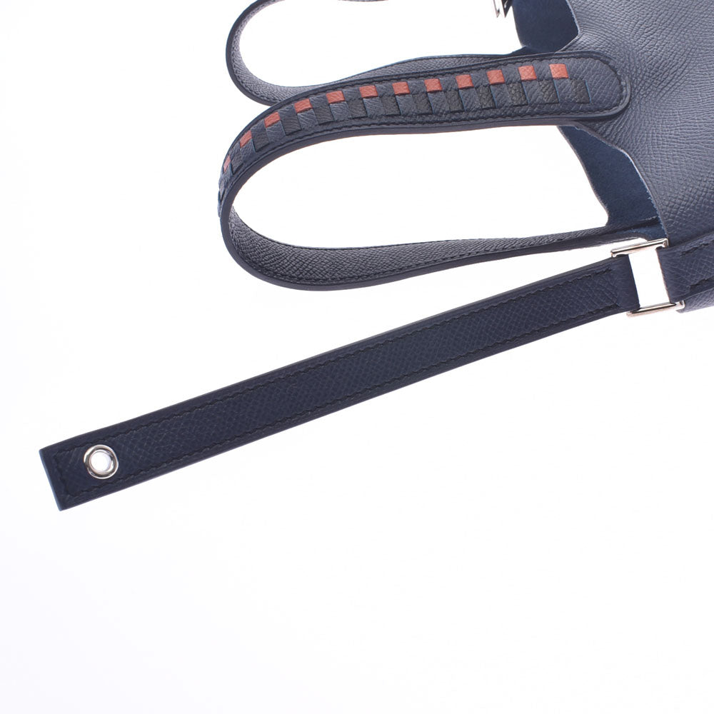HERMES エルメス ピコタンロックPM トレサージュ ブルーアンクル シルバー金具 C刻印(2018年頃) レディース ヴォーエプソン ハンドバッグ 新同 中古  人気・おすすめ｜使いやすい・旅行におすすめ 品質保証 全国発送 在庫限り