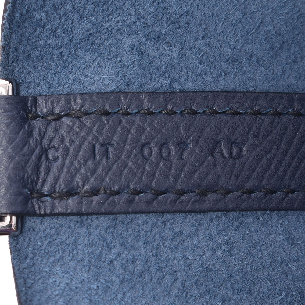 HERMES エルメス ピコタンロックPM トレサージュ ブルーアンクル シルバー金具 C刻印(2018年頃) レディース ヴォーエプソン ハンドバッグ 新同 中古  人気・おすすめ｜使いやすい・旅行におすすめ 品質保証 全国発送 在庫限り