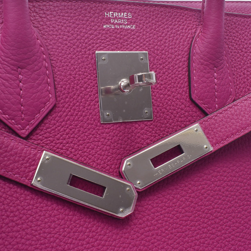 HERMES Hermes Birkin 30 Rose Purple Silver Hardware C Engraved (around 2018) Ladies Togo Handbag Unused Ginzo