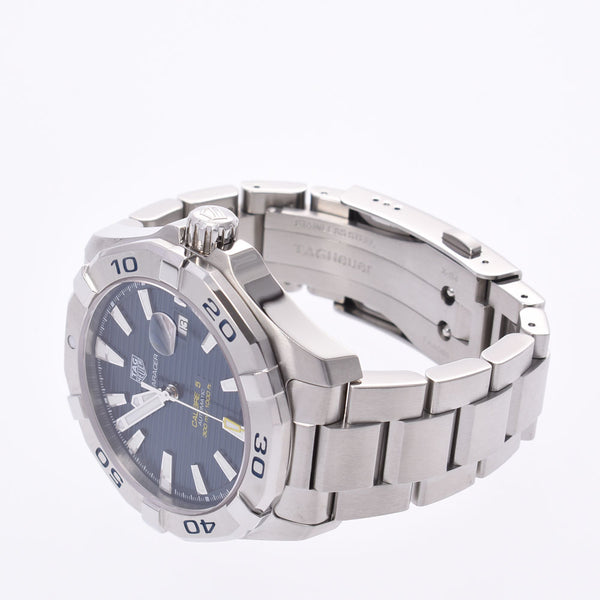 TAG HEUER Tag Heuer Aquaracer Calibre 5 WAY2012 mens SS watch automatic wind Blue Dial A Rank used silver stock