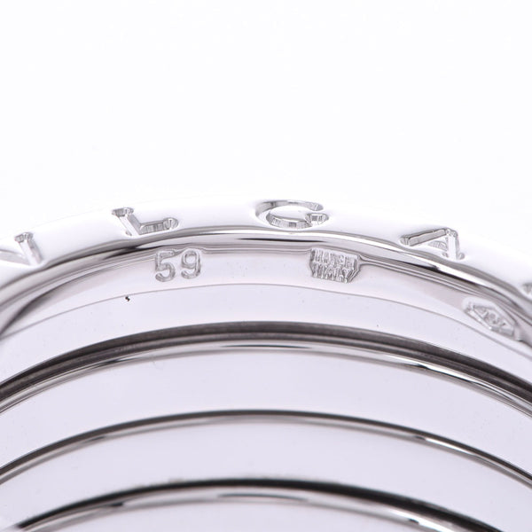 BVLGARI Bvlgari B-ZERO Ring #59 Size M No. 18 Unisex K18WG Ring/Ring A Rank Used Ginzo