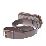 GUCCI Gucci Ophidia GG Supreme Belt Pouch iPhone Case Beige 519308 Ladies PVC/Leather Body Bag New Ginzo