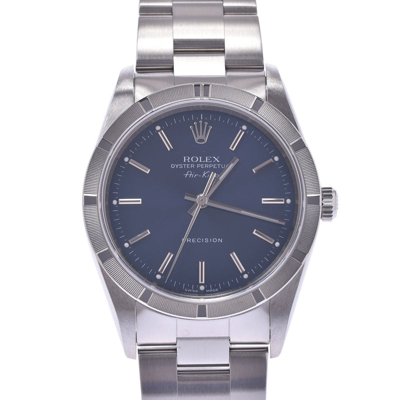 ROLEX Lorex: Airking 14010M Menz Wing: Automatic Volume A: Blue-Volume A Rank, Used in Silver.