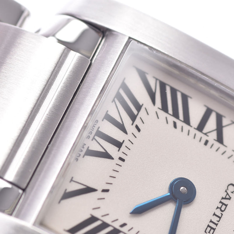 CARTIER Cartier Tank Francaise SM ladies SS watch Quartz eye dial a rank second-hand silver collection