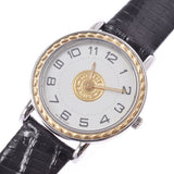 HERMES Hermes Serie SE4.220: Ladies and the clock, quiz, white text, AB, rank, used silver.