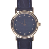 HERMES エルメス レディースウォッチ 限定 レディース YG/革 腕時計 クオーツ 青文字盤 Aランク 中古 銀蔵