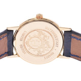 HERMES エルメス レディースウォッチ 限定 レディース YG/革 腕時計 クオーツ 青文字盤 Aランク 中古 銀蔵