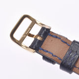 HERMES エルメス レディースウォッチ 限定 レディース YG/革 腕時計 クオーツ 青文字盤 Aランク 中古 銀蔵