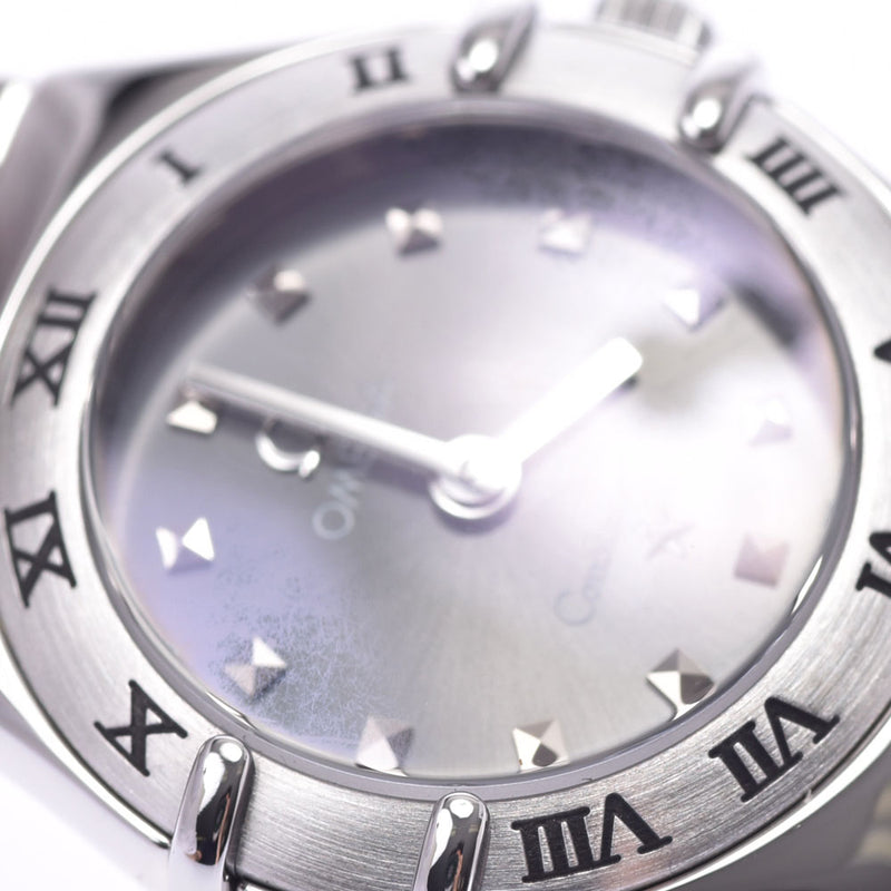 OMEGA Omega Constellation Mini My Choice 1561.51 Ladies SS Watch Quartz Gray Dial AB Rank Used Ginzo