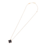 Van Cleef & Arpels ヴァンクリーフ & アーペルヴィンテージアルハンブラレディース K18YG/ onyx necklace A rank used silver storehouse
