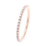 TIFFANY & Co. Tiffany Metroful Etanity Ring No.8 Women's K18YG/Full Diamond Ring Ring A Rank Used Ginzo