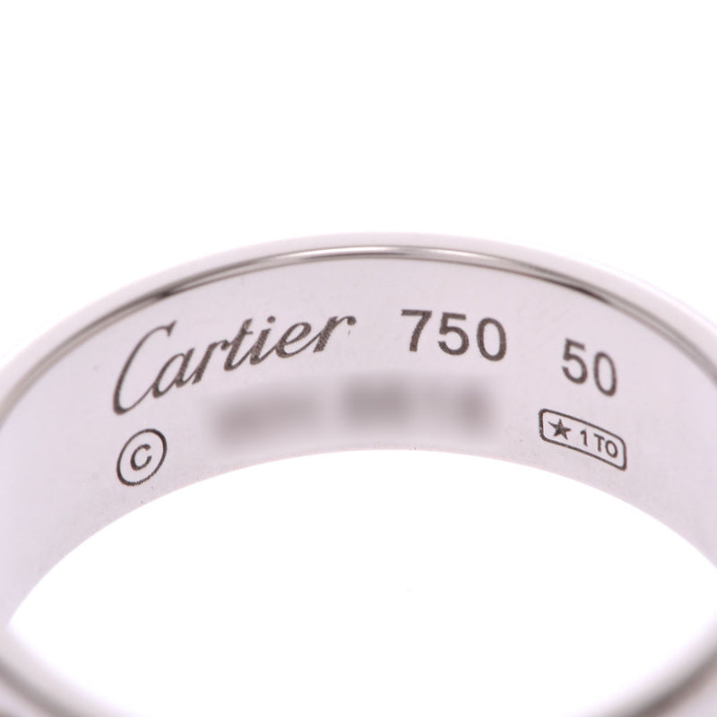 CARTIER love ring #50 No. 10 unisex K18WG ring/ring A rank used Ginzo