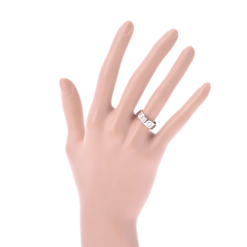 CARTIER love ring #50 No. 10 unisex K18WG ring/ring A rank used Ginzo