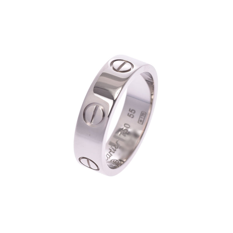 CARTIER Cartier love ring #55 unisex K18WG ring-ring a rank used silver